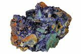 Sparkling Azurite Crystals with Malachite - Laos #162594-1